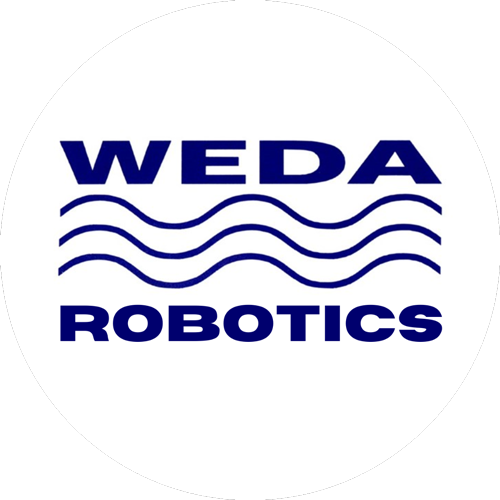 Weda logotyp i vit